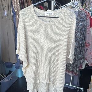 Cream Knit Top